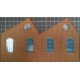KS01-01-02R OO Scale Single Height North Light Arch Window Ultra Low Relief -Right