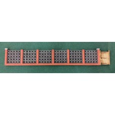 KS27-03-02: OO Scale Screen Block and Brick Garden Wall scale 6ft high, 32ft long