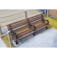 KS80-01-03: O Scale 8ft Park Bench